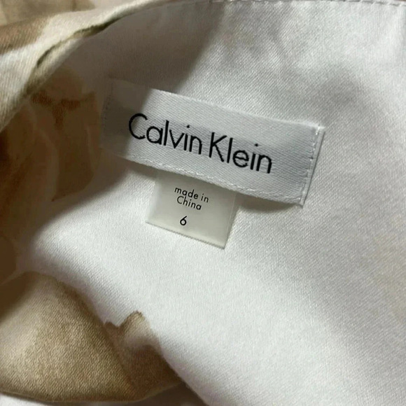 Calvin Klein Bouffant Floral‎ Dress Midi Party Wedding Guest Easter Garden Girl - Picture 3 of 14